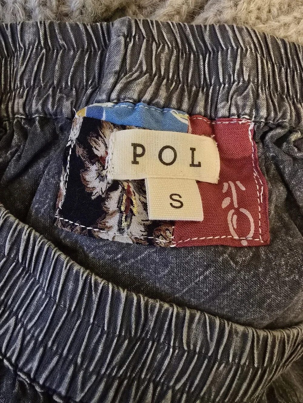 POL "The Sonya Embroidery Patchwork " Maxi Skirt Sz Small - Picture 3 of 5